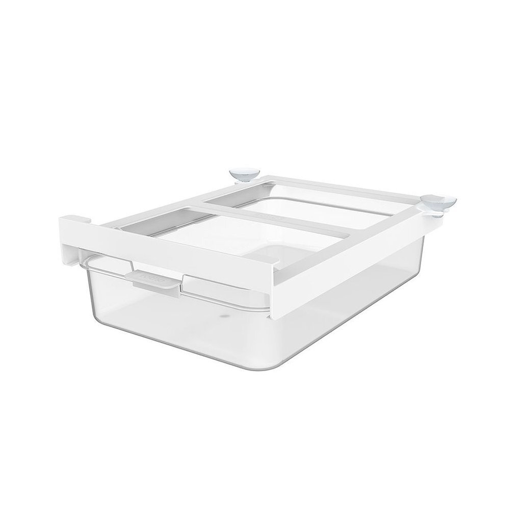 Rotho CAUMA Koelkastorganizer Schuiflade 23x28.1x8.2 cm 2.6L Wit/Transparant