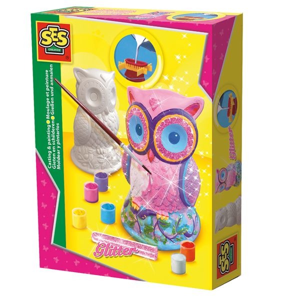 SES Creative 01285 Gieten en Schilderen Uil