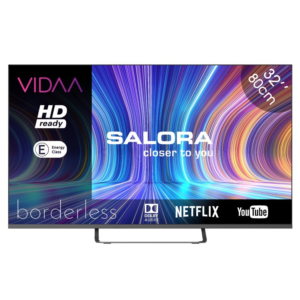 Salora 32HV210 VIDAA Smart HD TV 81 cm Zwart
