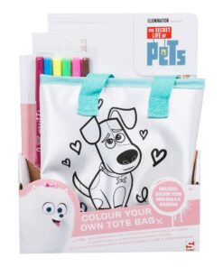 Sambro The Secret Live of Pets Kleur Je Eigen Tasje + 6 Stiften