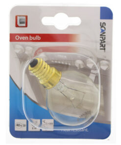 Scanpart 1100000001 F126 Ovenlampje E14 40w 300gr. Bol
