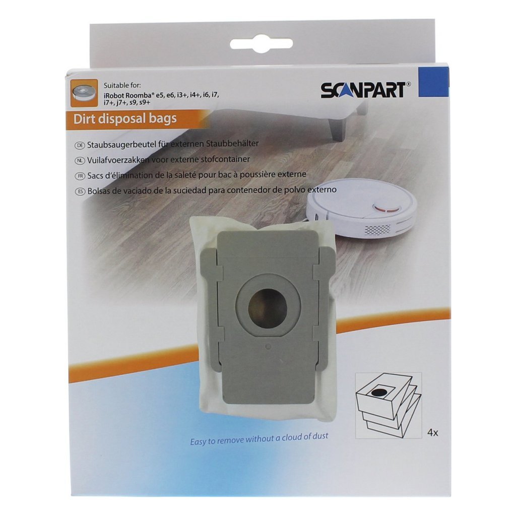 Scanpart Speed Stofzakken voor iRobot Roomba 4 Stuks