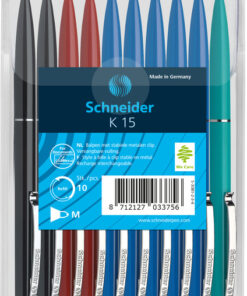Schneider S-3081-2-3-4 Balpen K15 10s Assorti Kleuren In Headerbag