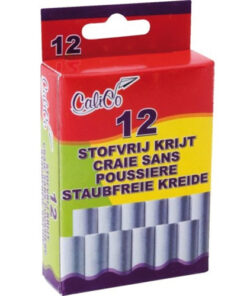 Schoolbord Krijt Stofvrij 12 Stuks Wit
