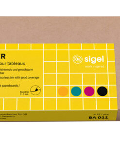 Sigel SI-BA011 Whiteboardstift 4 Kleur Zwart/cyan/magenta/oranje.