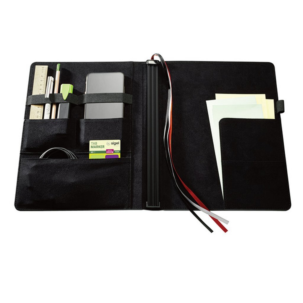 Sigel SI-CF132 Conceptum Flex Business Organiser A4 Zwart/Kunstleer + 3 Schriften - Afbeelding 3