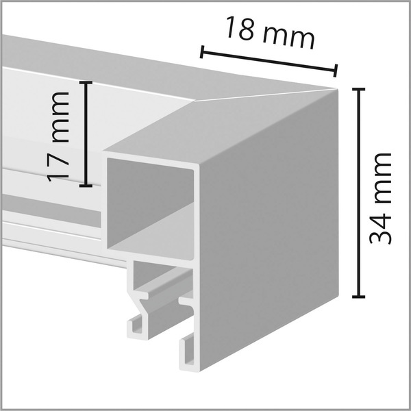 Sigel SI-GA302 Wissellijst Gallery 40x50cm Aluminium Zilverkleurig - Afbeelding 3