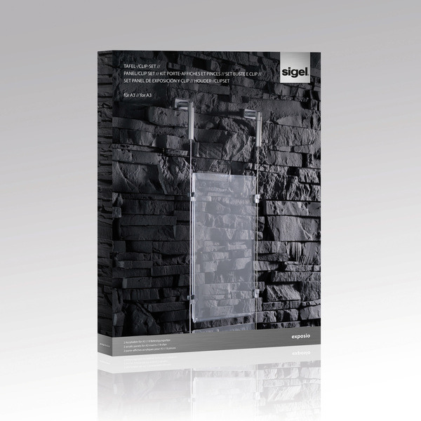 Sigel SI-SE110 Presentatiesysteem Exposio 2x Acrylplaat A3