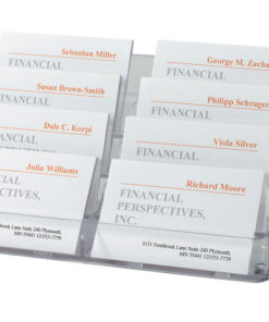 Sigel SI-VA138 Visitekaarthouder Transparant 8 Vakken