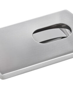 Sigel SI-VZ120 Visitekaartetui Zilver "Snap" Voor Kaarten Tot 91x57mm