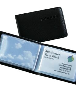 Sigel SI-VZ170 Visitekaartmap Kunstleer Zwart Voor 40 Kaarten