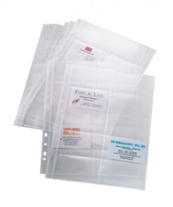 Sigel SI-VZ351 Visitekaarthoes Voor Visitekaartmap A4 2 Rijen