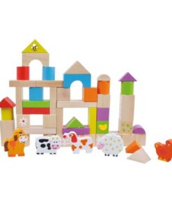 Simply For Kids Houten Blokken en Dieren 50-delig