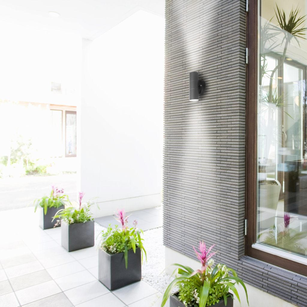 Smartwares GWL-176-HG Buiten Wandlamp Grijs/RVS - Afbeelding 4