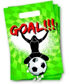 Sportieve Goal Partytasjes 6 Stuks
