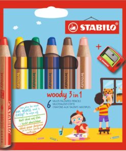 Stabilo Woody 3in1 Potloden 6 Stuks