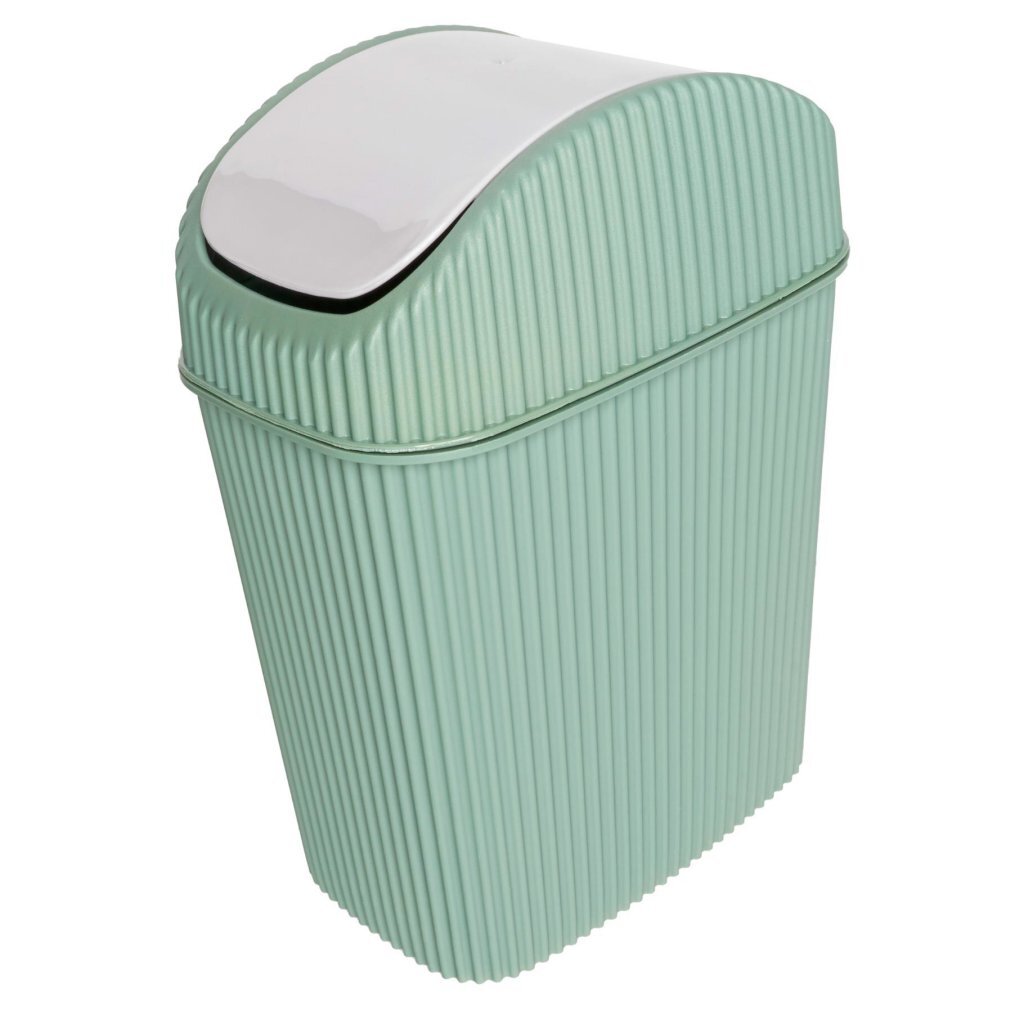 Tafelafvalbak Alythia met Zwaaideksel 2.5L Groen/Wit