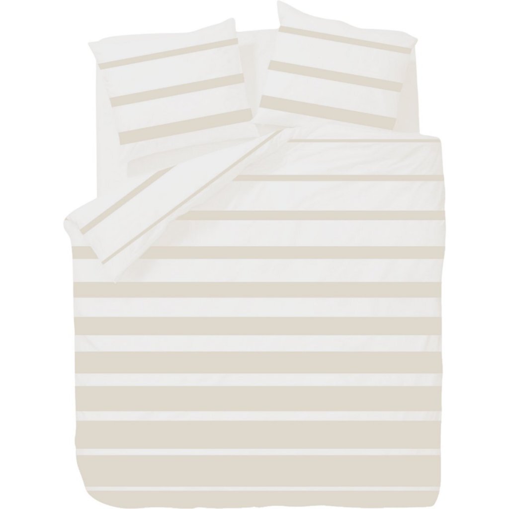 Ten Cate Dekbedovertrek Celia Summer Sand 200x200-220 cm Katoen/Wit/Zand