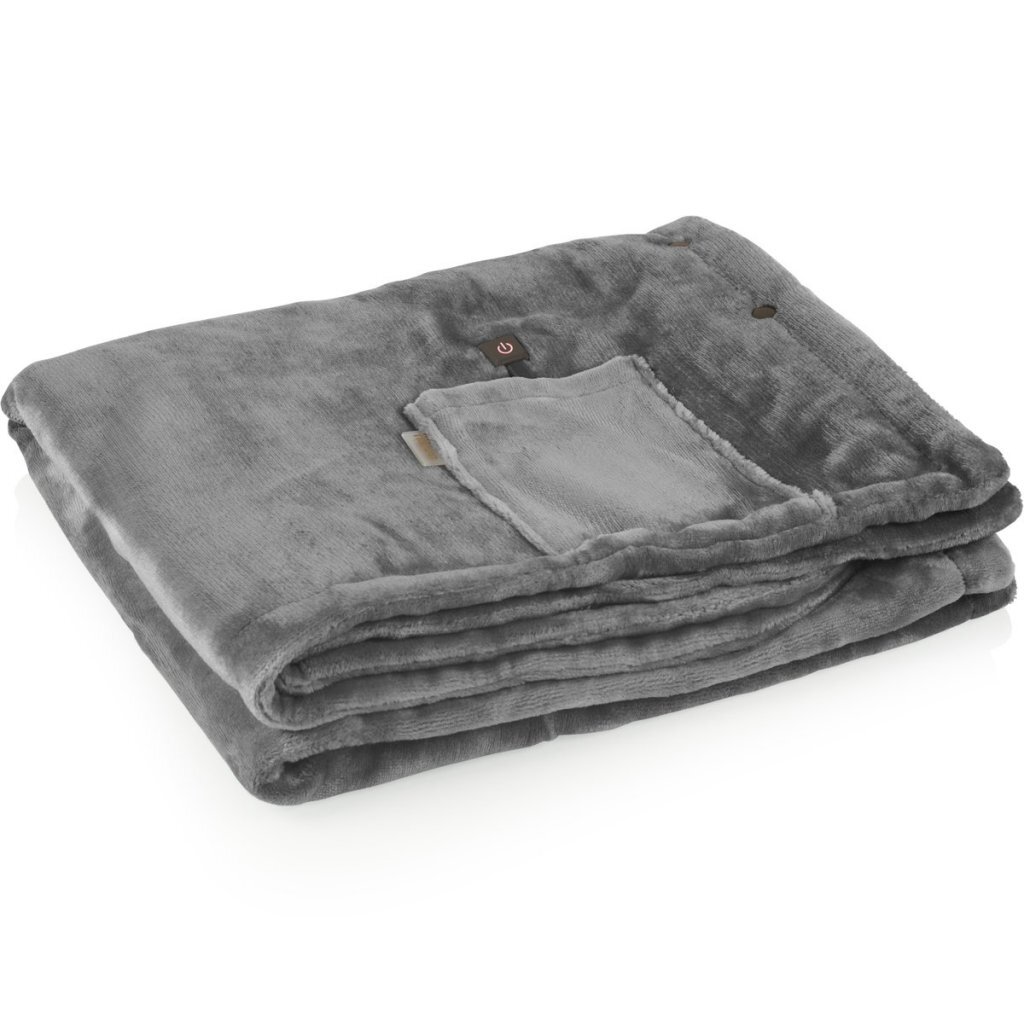 Tristar BW-4788 Draadloos Warmtedeken 150x80 cm Grijs/Fleece