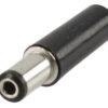 Valueline Stroomstekker Male PVC Zwart  PC-001 DC Plug L=30 Ex5.5/in2.1