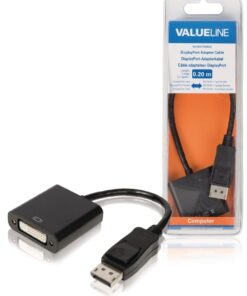 Valueline VLCB37250B02 Displayport-adapterkabel Displayport Mannelijk - Dvi-d 24 + 1-pins Vrouwelijk 0